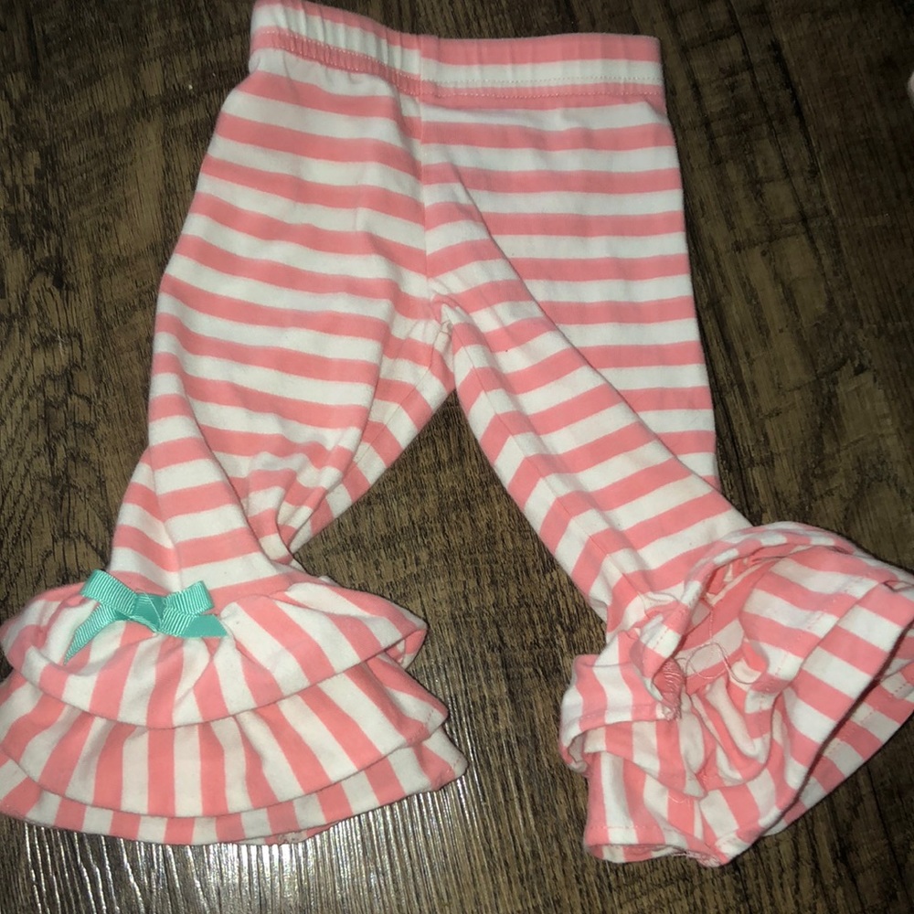 Ruffle bottom pants